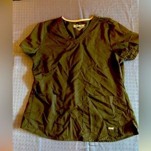Greys Anatomy black scrub top size large